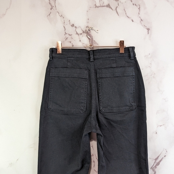 Everlane Pant The Slim Leg Crop Washed Black High Rise Stretch Ankle NEW - Picture 10 of 13